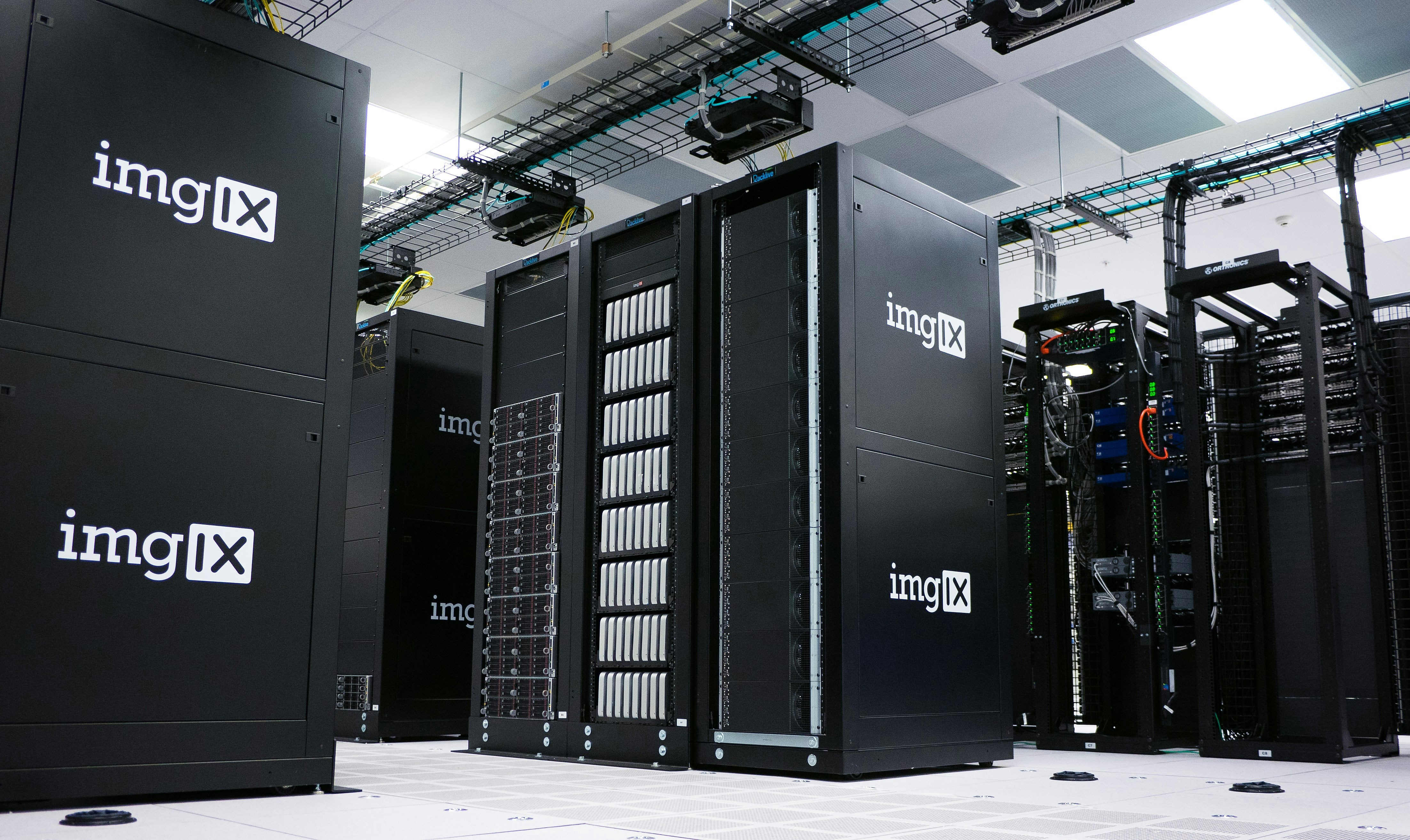 Server room infrastructure representing cloud deployment platforms and hosting alternatives for web applications
